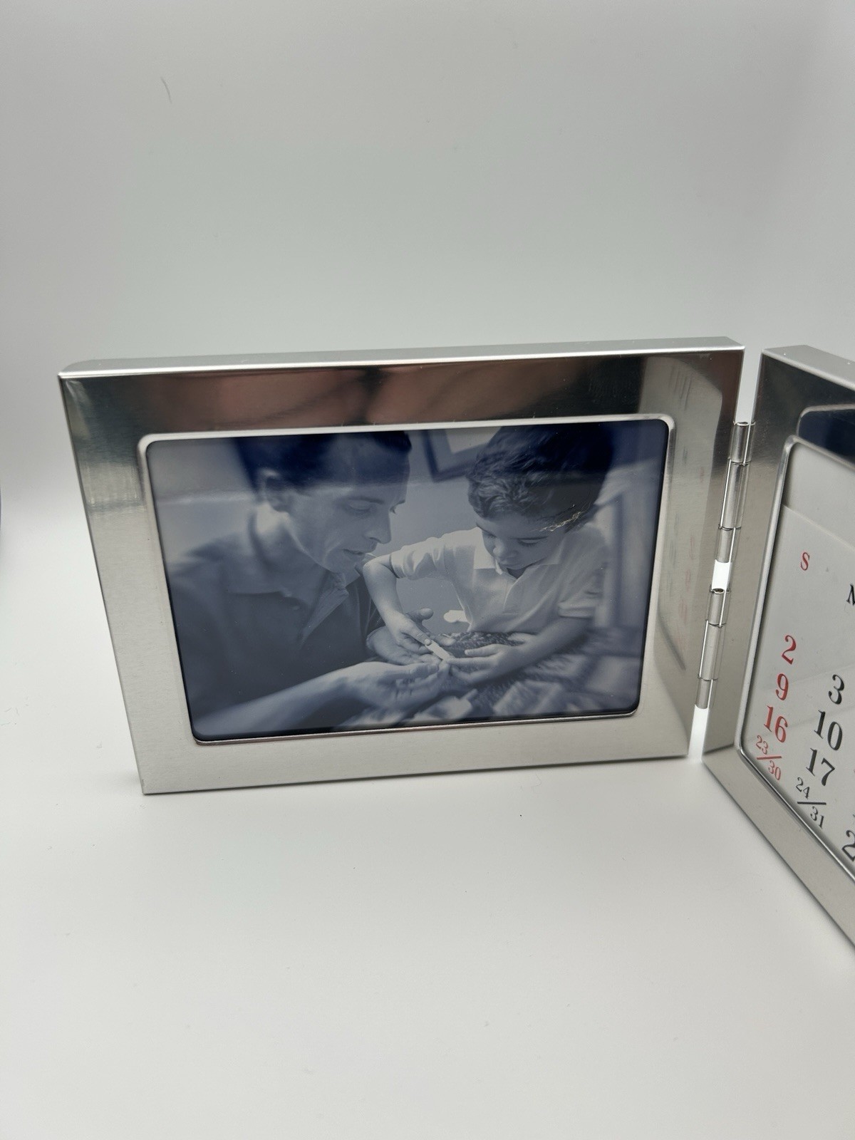 Drug Rep Metal Perpetual Calendar Photo Frame ‘Right Here Right Now’ Abbott Labs
