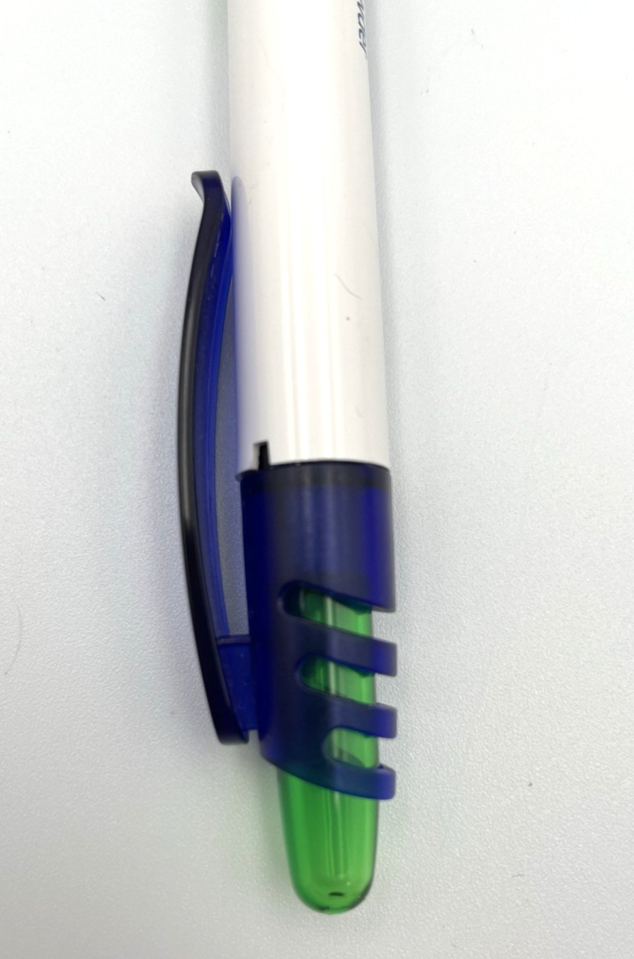 Pfizer EXUBERA Collectible Drug Rep Click Pen Blue White Green