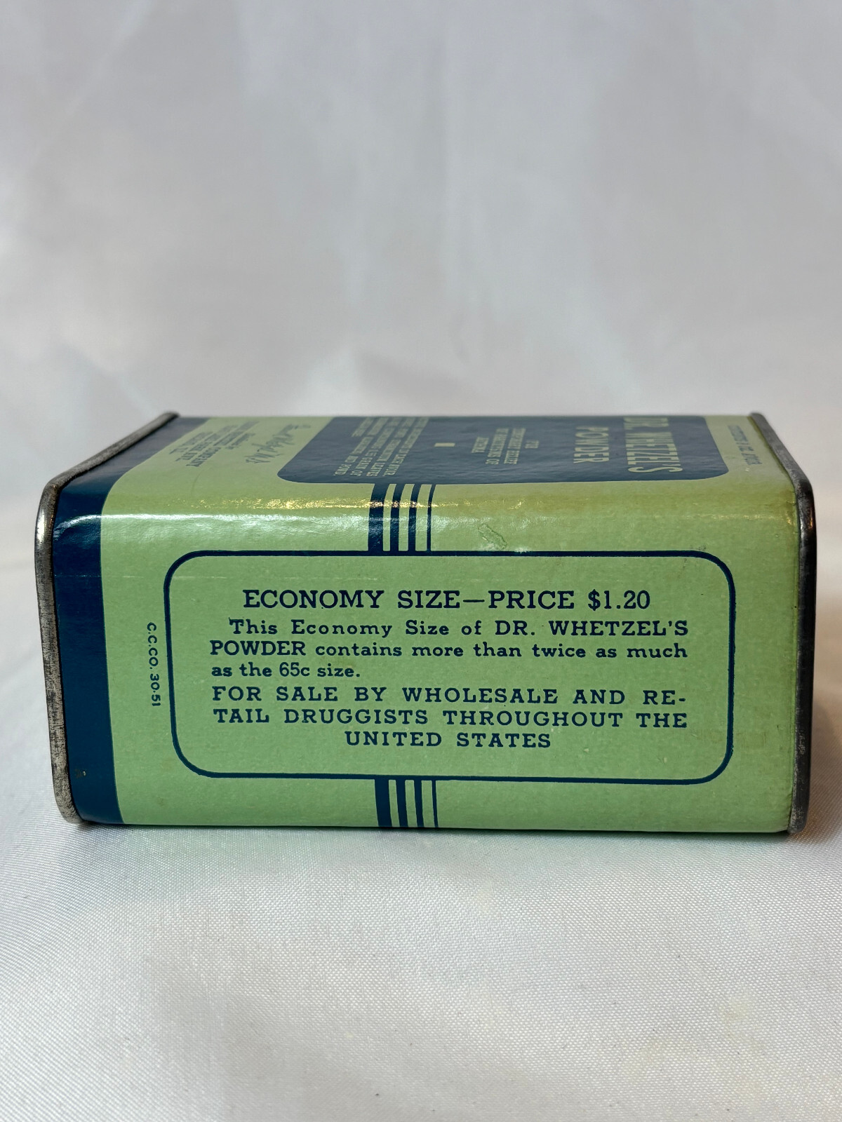Vtg Dr. Whetzel’s Powder Asthma 8 oz Cardboard & Metal Container