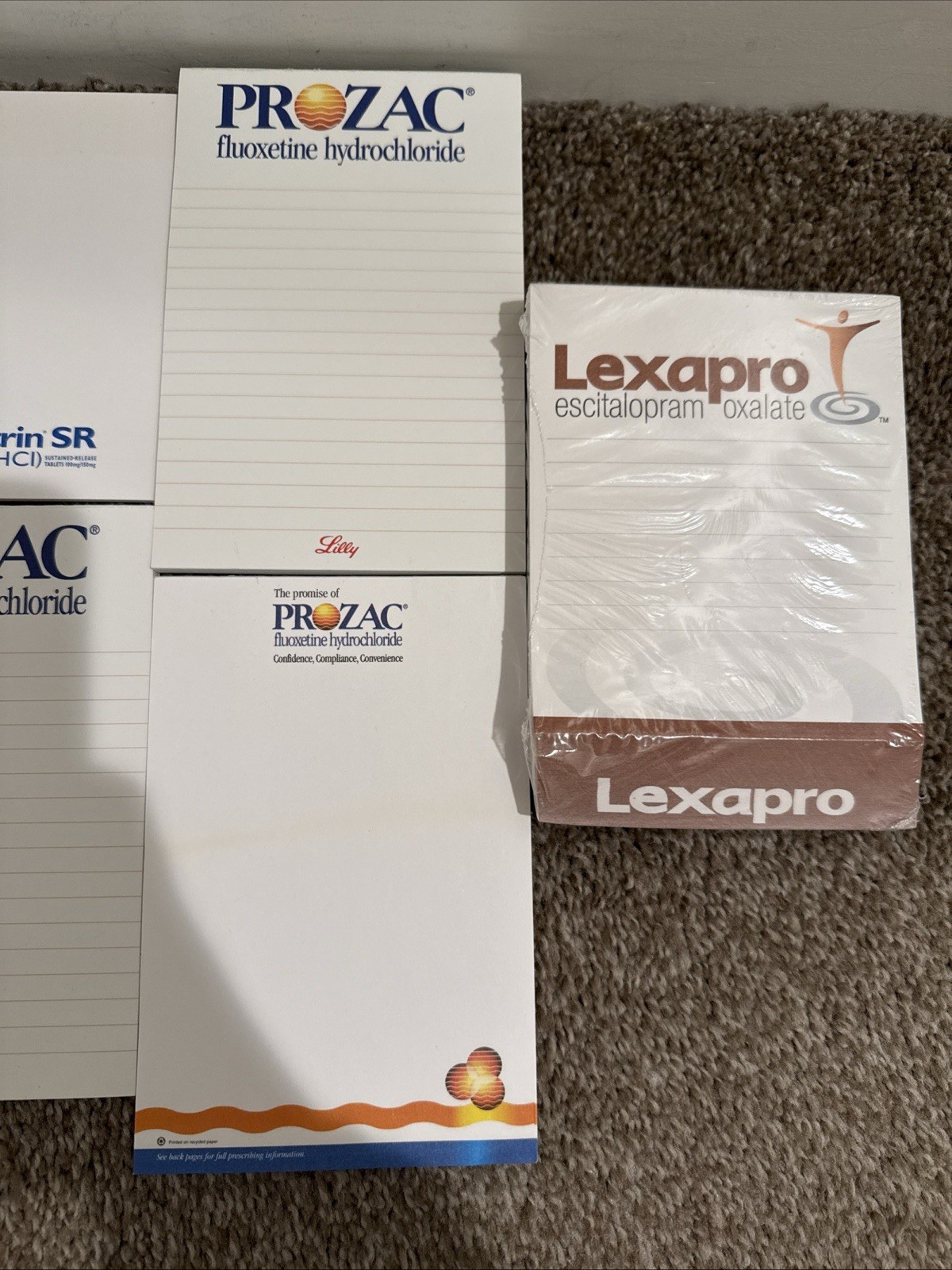 7 Drug Rep Medical Notepads Pharmaceutical Collectible Note Pads