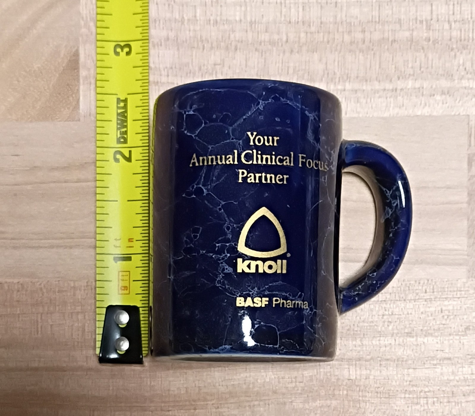Knoll Pharmaceuticals AAFP 50th Anniversary Mini Mug, Shot Glass, Toothpick Blue