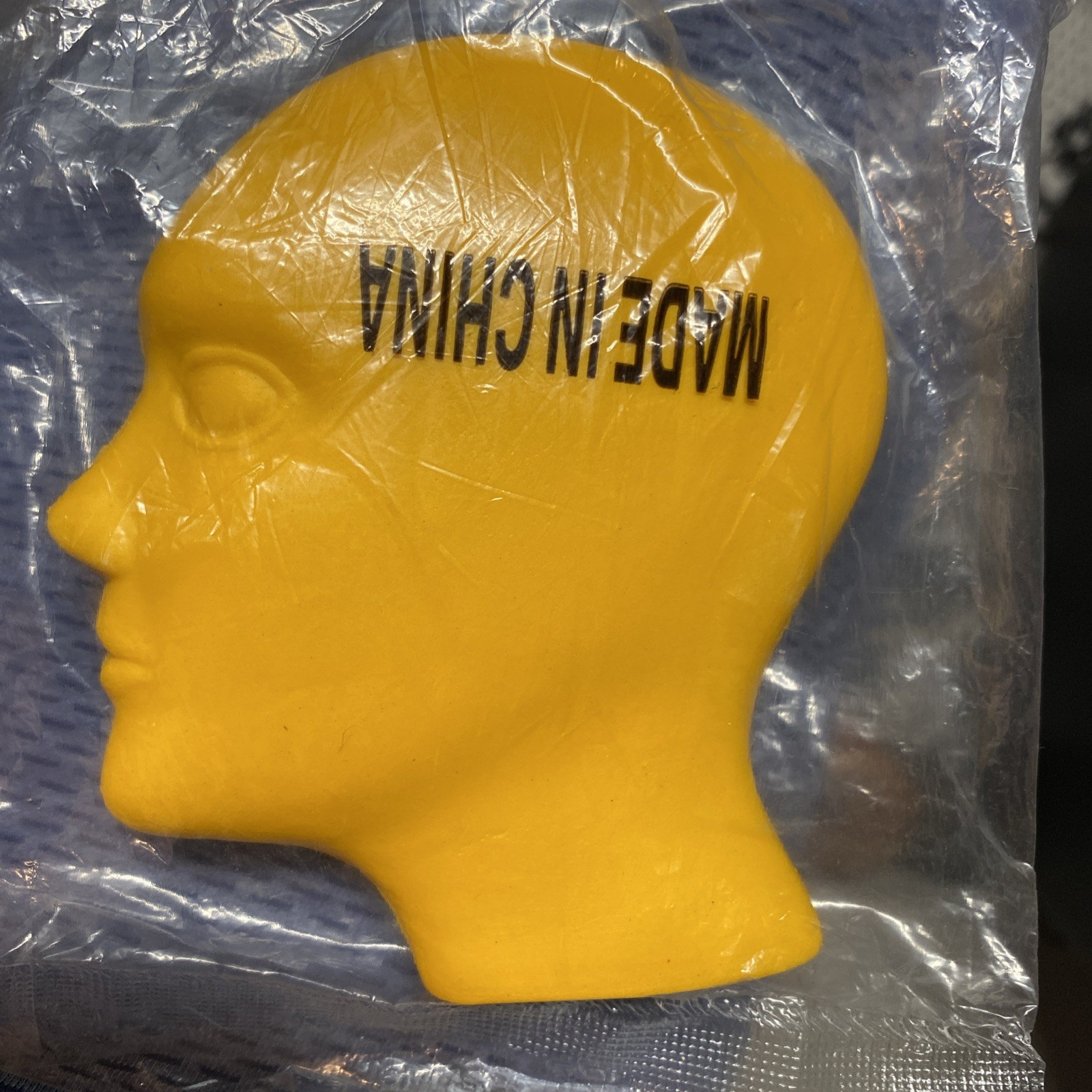 Vtg Paxil Pharma Drug Rep Sealed Promo Advertising Yellow Logo Stress Head Ball