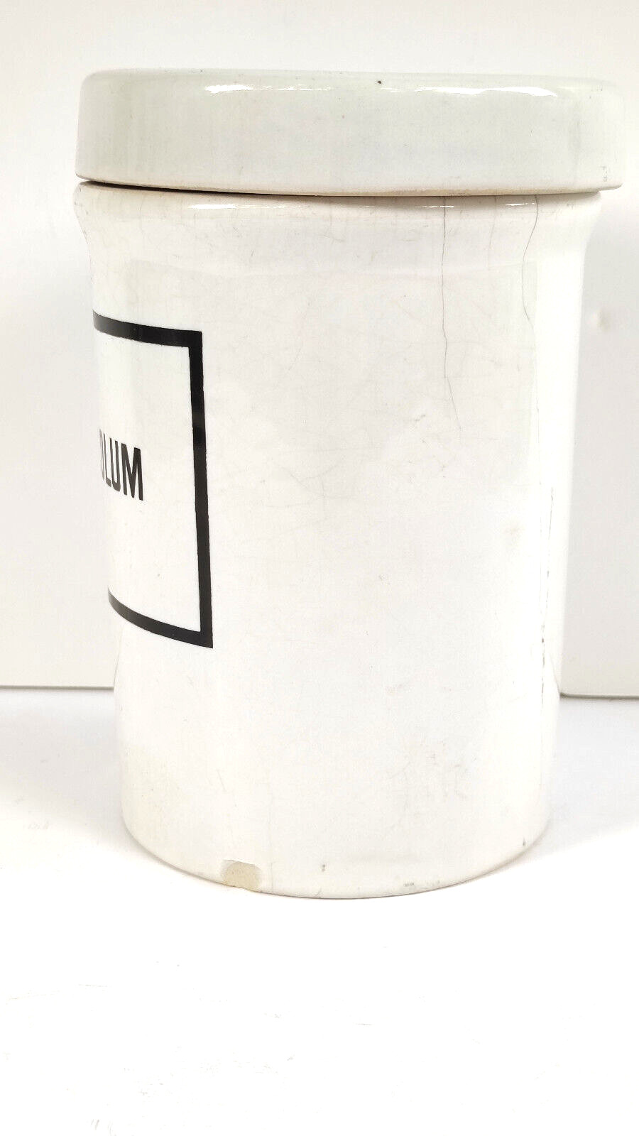 DITMAR-URBACH Czeshoslovakia Glazed Ceramic Apothecary Jar, ICHTHYOLUM, 1930’s