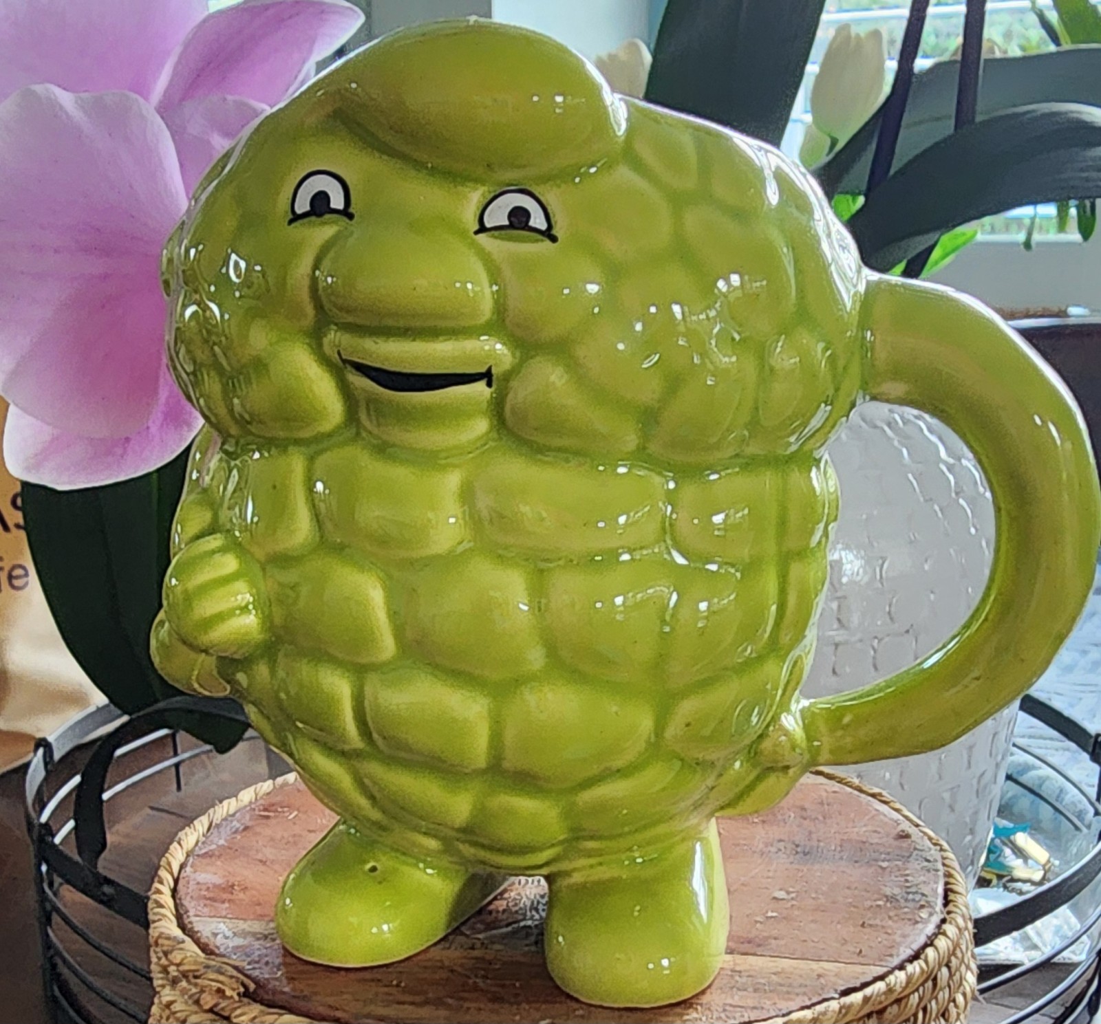 Vintage Actos Family Pharmaceutical Drug Rep Mug Triglyceride Character Green