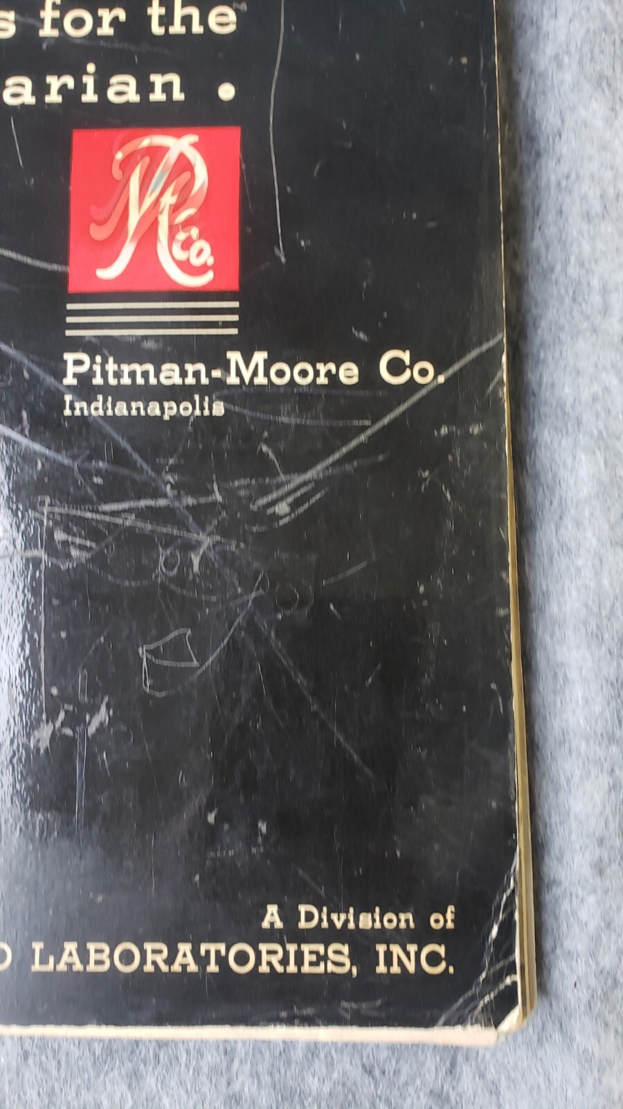 Veterinarian Products 1939 Price List Pitman-Moore Co Pharmaceuticals Indy
