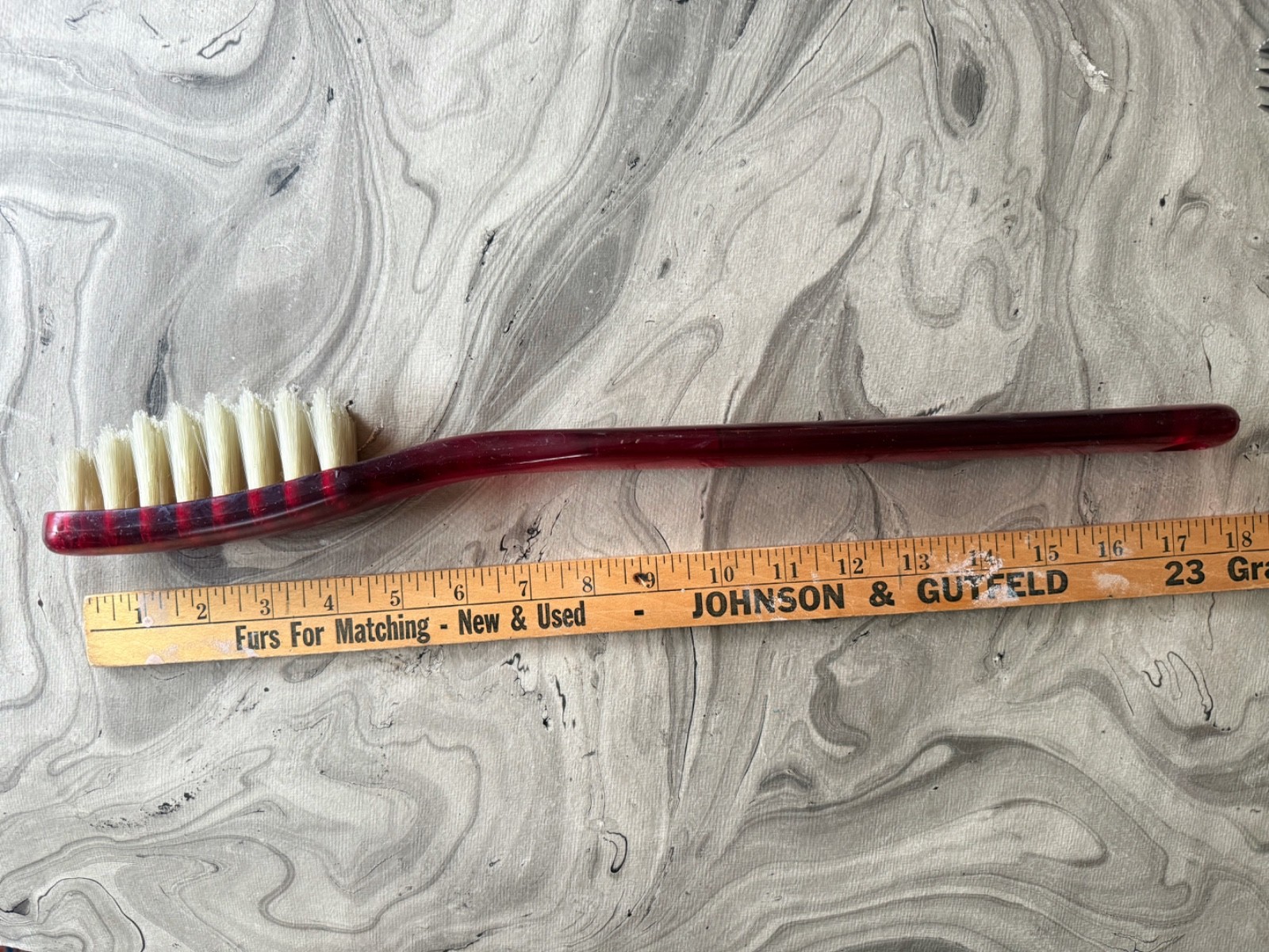 LARGE 19950s VINTAGE PROMO DR WEST’S GERM FIGHTER TOOTHBRUSH ADVERTISING 17 1/2″