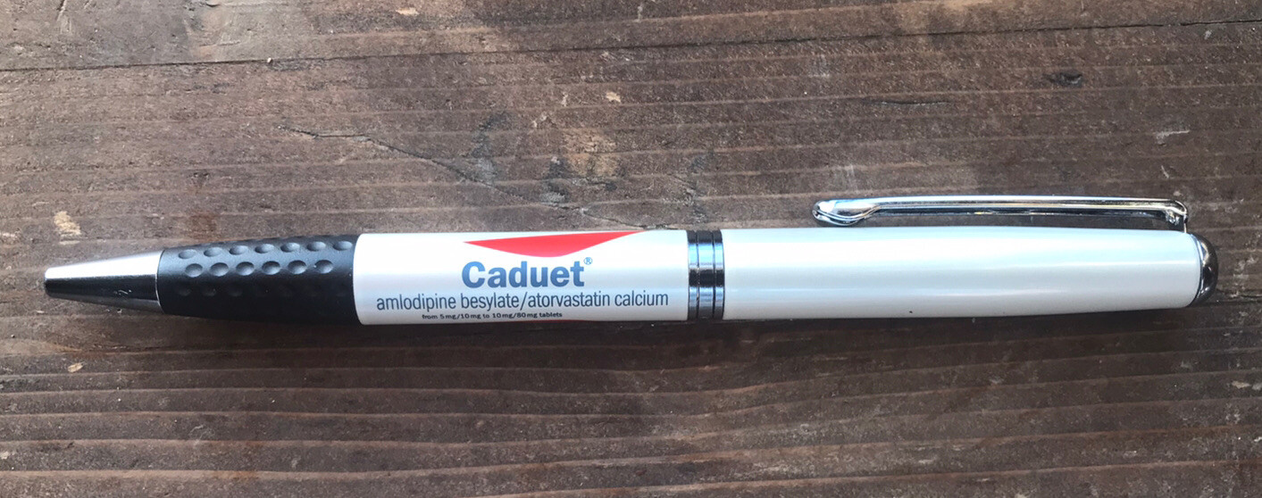 CADUET PHARMACEUTICAL DRUG REP PEN HEAVY METAL