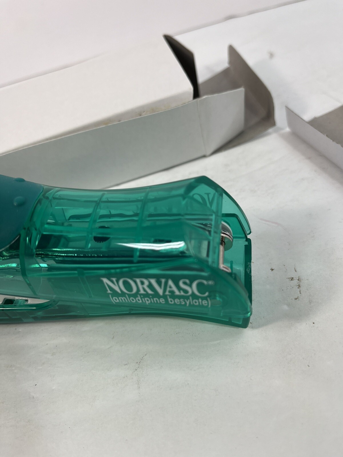 Vintage Stapler Norvasc Amlodipine Drug Rep Big Pharma Advertising Collectible