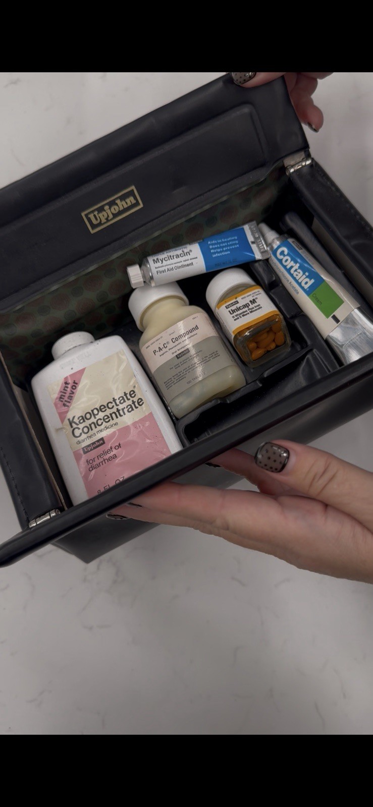 Vintage Upjohn Doctor’s Travel Medical Kit – Pharma Sample Case w/ Og Packaging