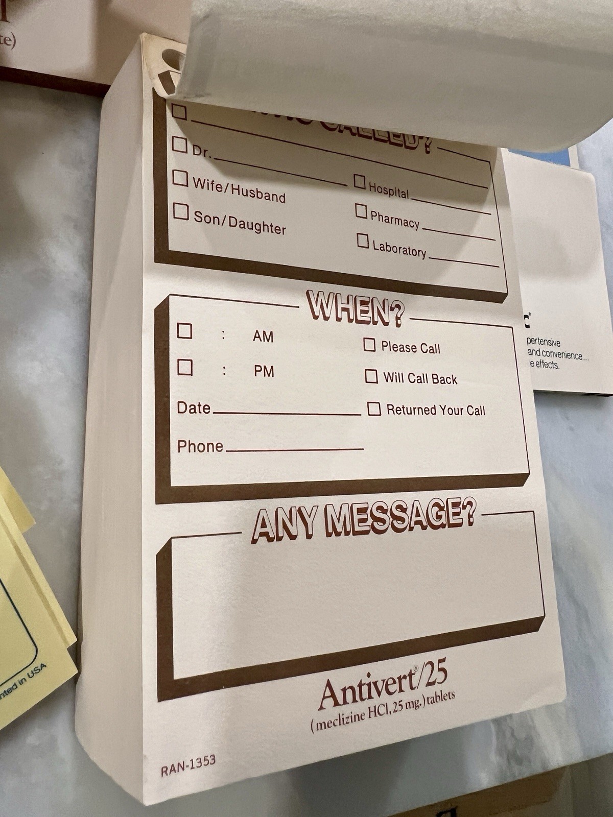 Vintage Pharmaceutical Drug Rep Notepads Lot | Medical Ephemera | Mid-Century Ad