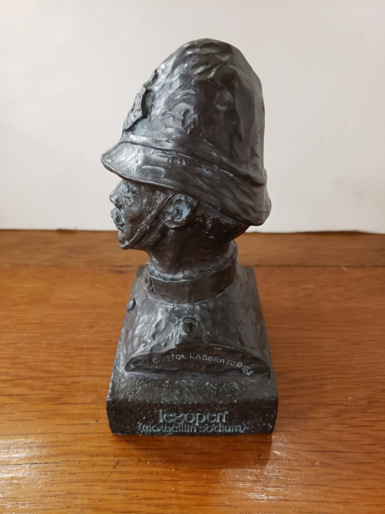 1977 Bristol Laboratories “The Oxford Bobby” Bust, Made of Resin