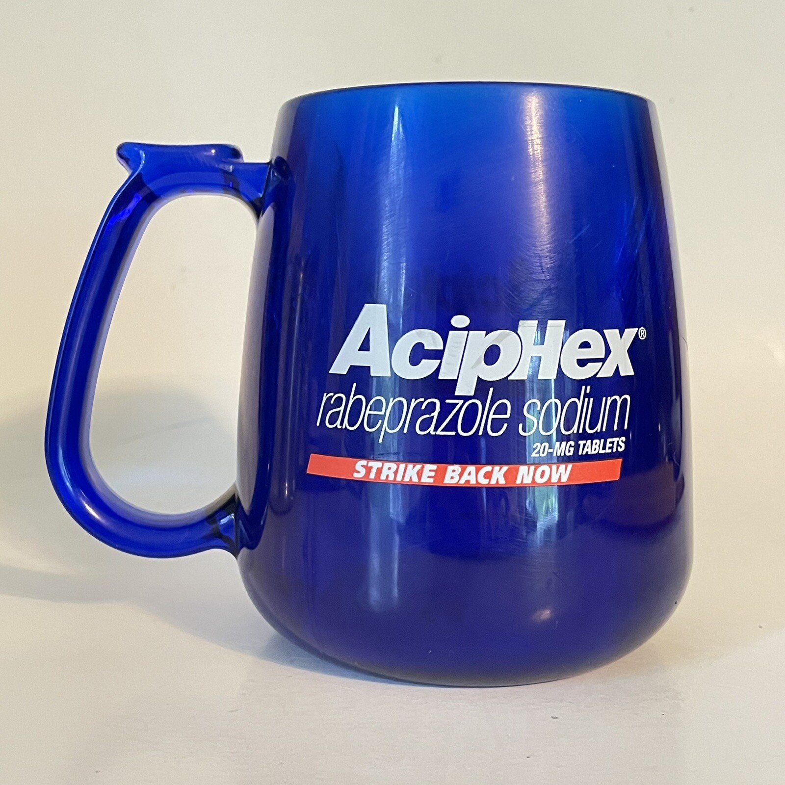 AcipHex Rabeprazole Sodium Pharmaceutical Coffee Mug Blue Plastic