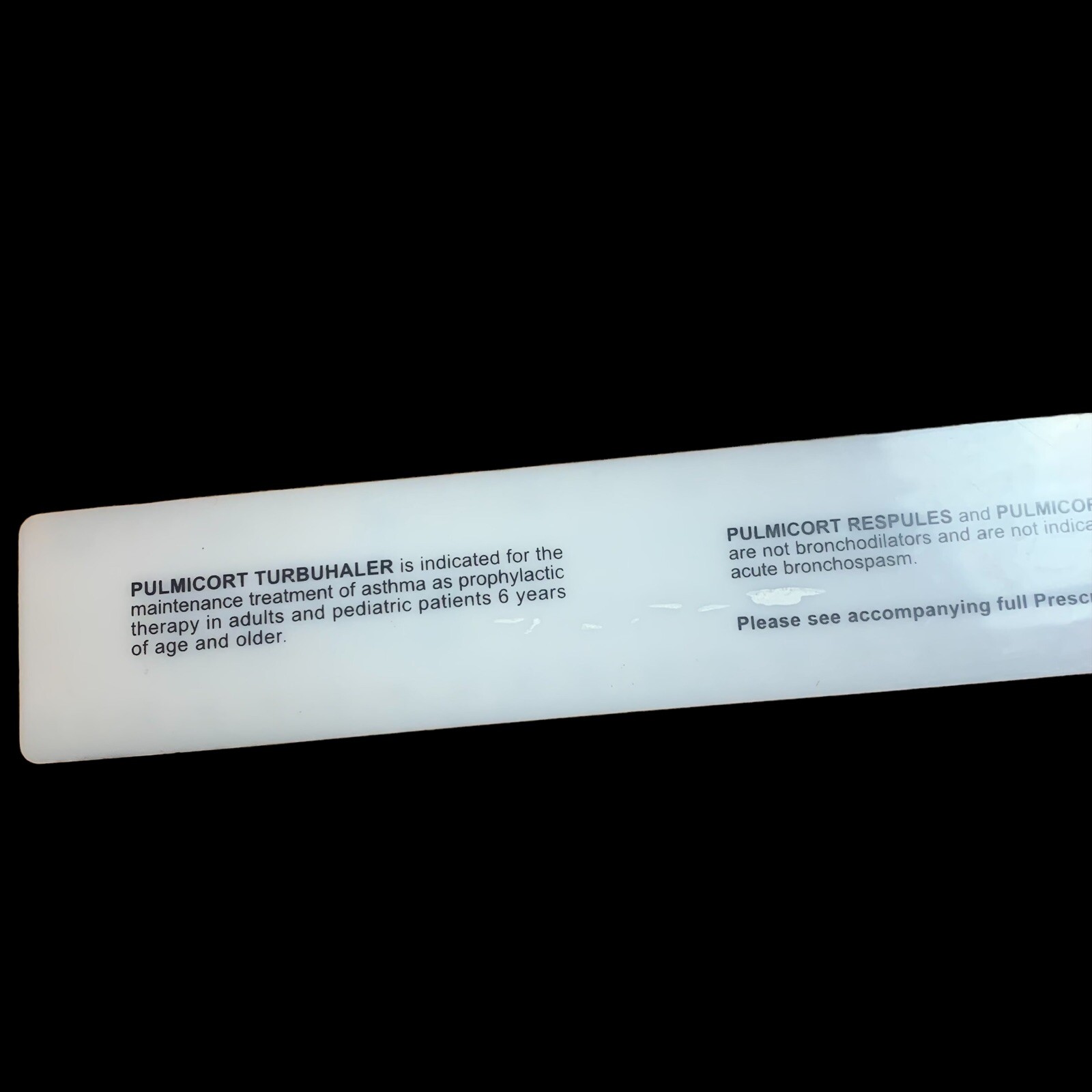 Pulmicort Drug Rep RULER Pharmaceutical Promo Advertising Gift Office Supply
