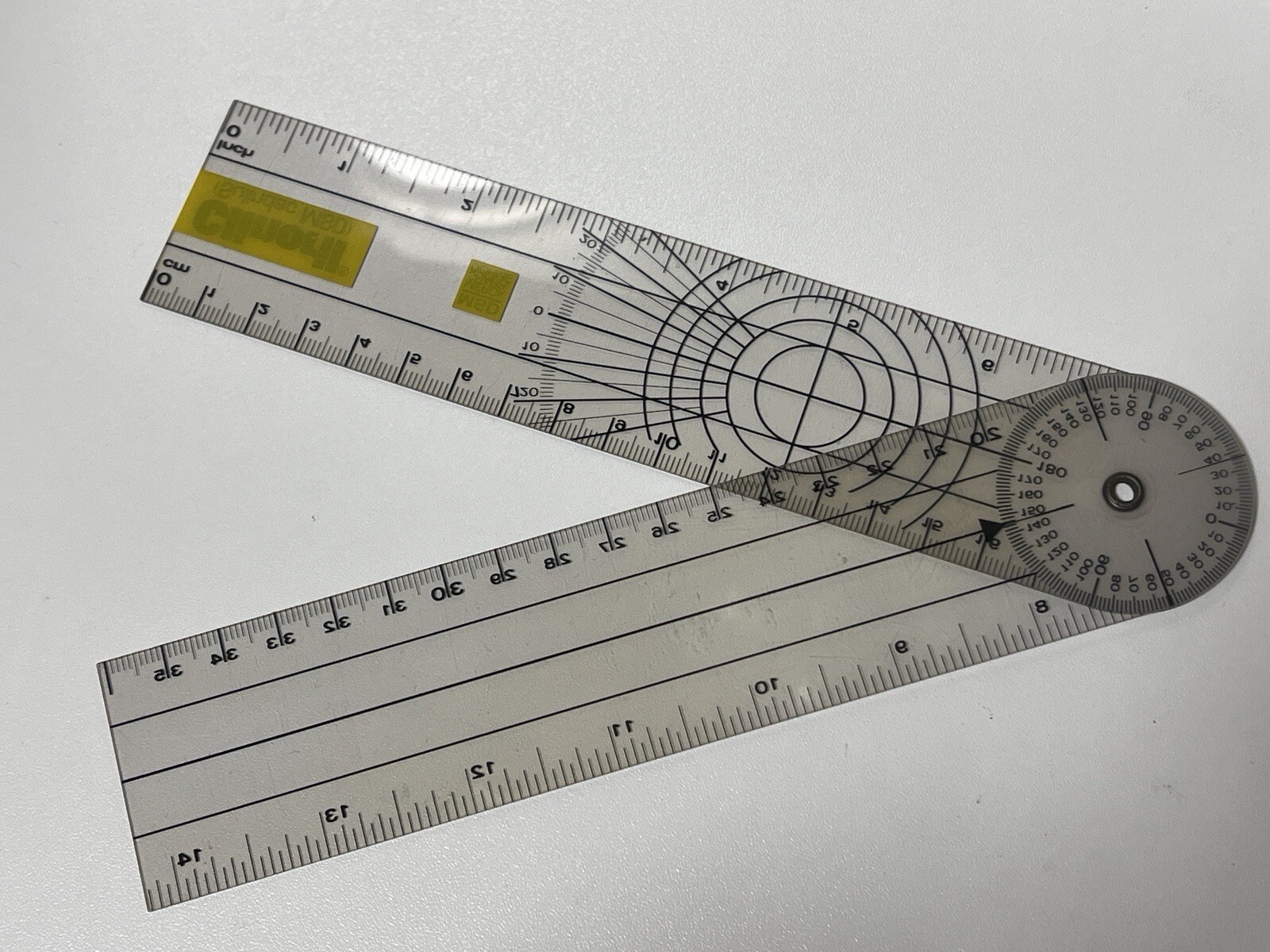 Merck Sharp Dohme CLINORIL Goniometer Angle Ruler Pharmaceutical Promo (MD17)