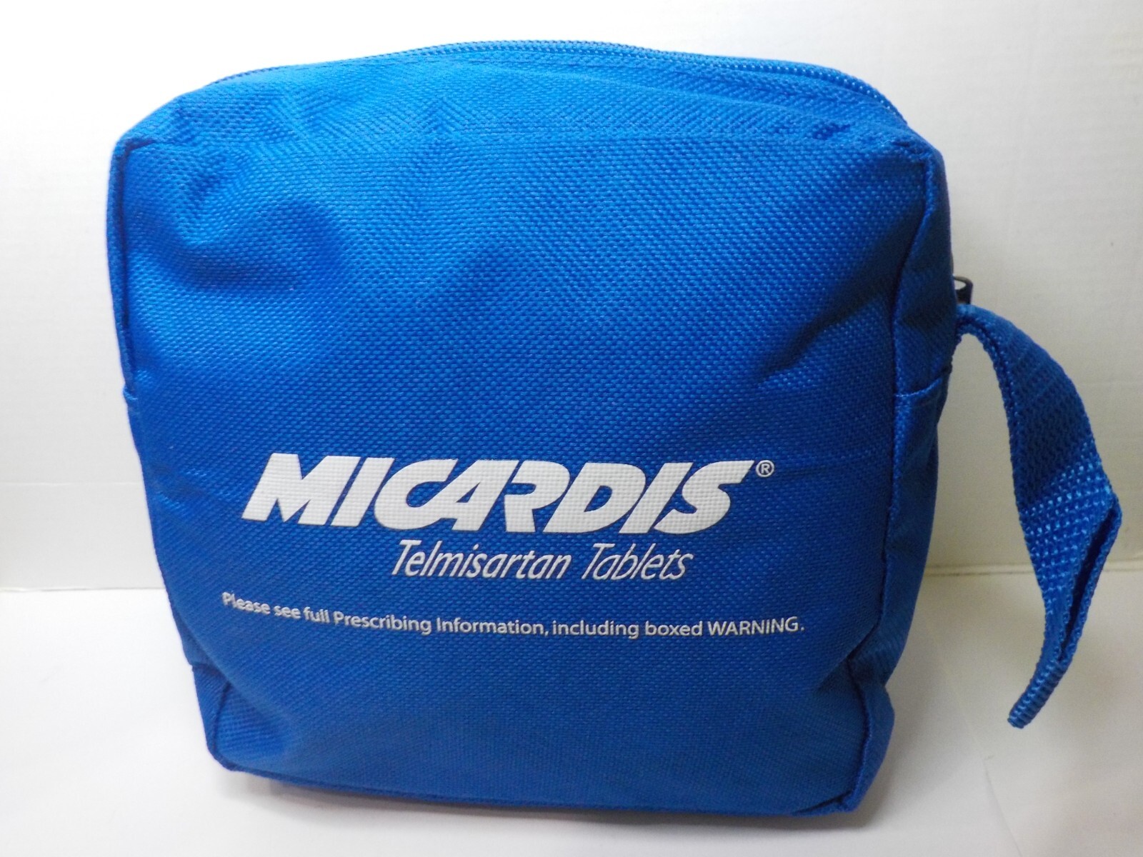 MICARDIS TELMISARTAN DRUG REP TRAVEL BAG (HOLDS PRESCRIPTIONS) 6X6X2 1/2
