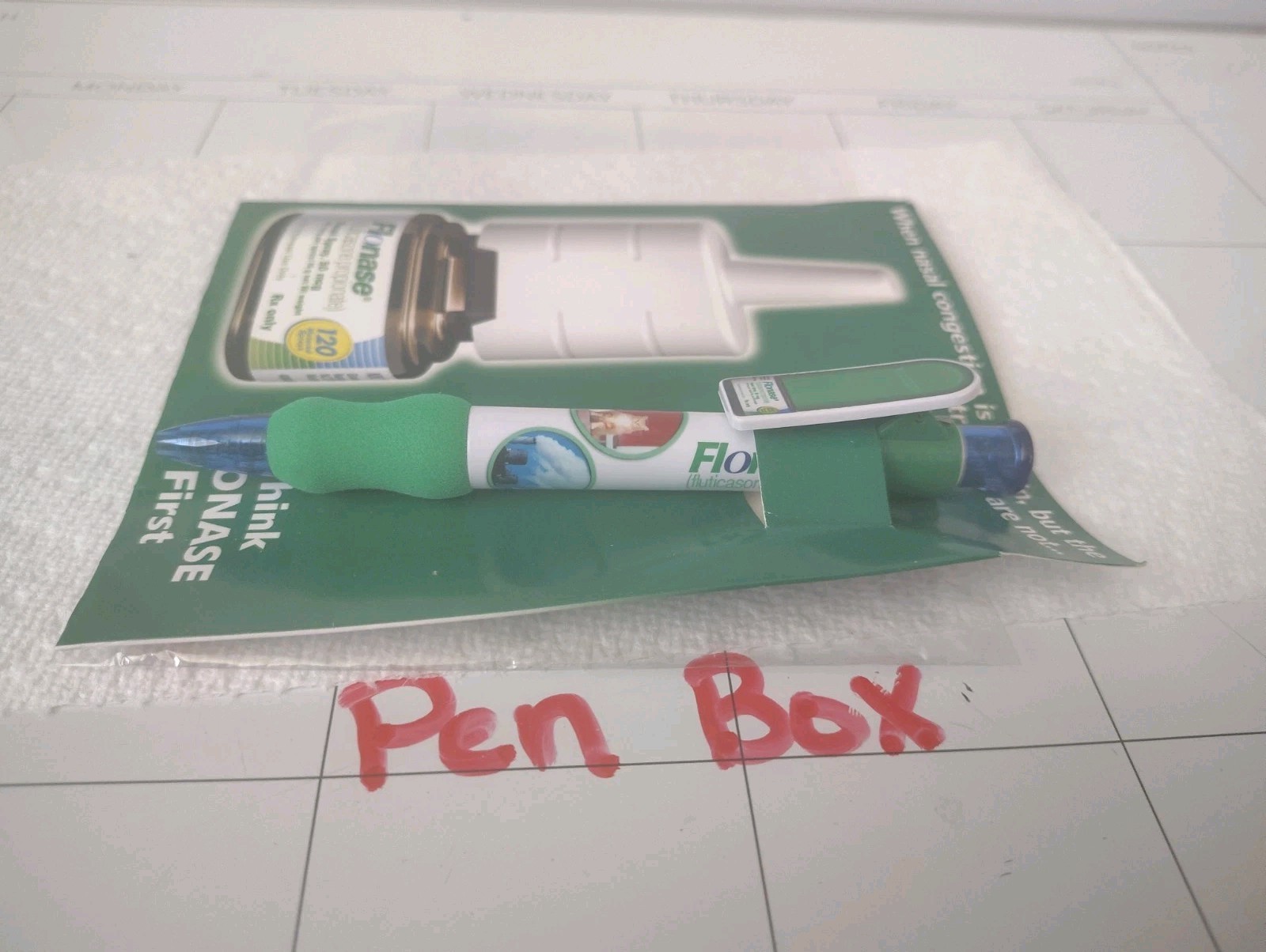 Flonase Pen – Drug Rep – Pharma Advertising – Swag – Movie Prop – New – Cat/Dog