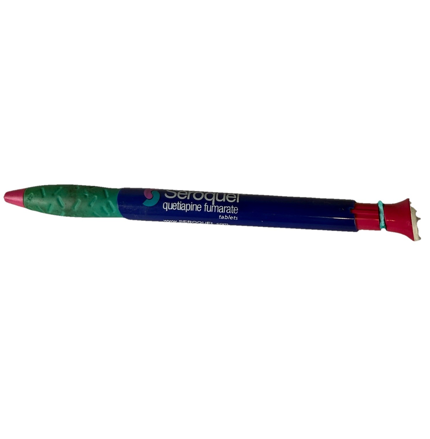 Drug Rep SEROQUEL Collectible Pen Rare Pharma Advertising Broken Clip