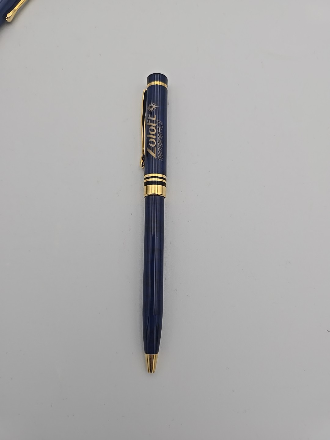 Lot 4 Zoloft Pfizer Heavy Metal Pharmaceutical Drug Rep Pens, Paper, Collectible