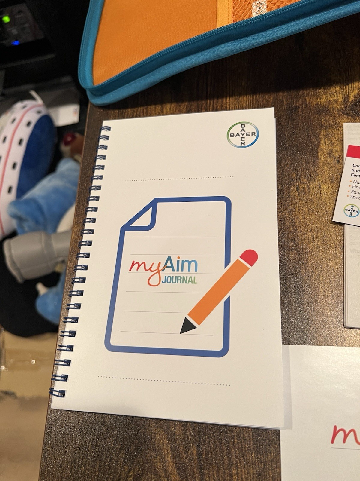 Pharmaceutical Bayer AIM Drug Rep Promo MEDICINE Bag Pill Organizer Booklets