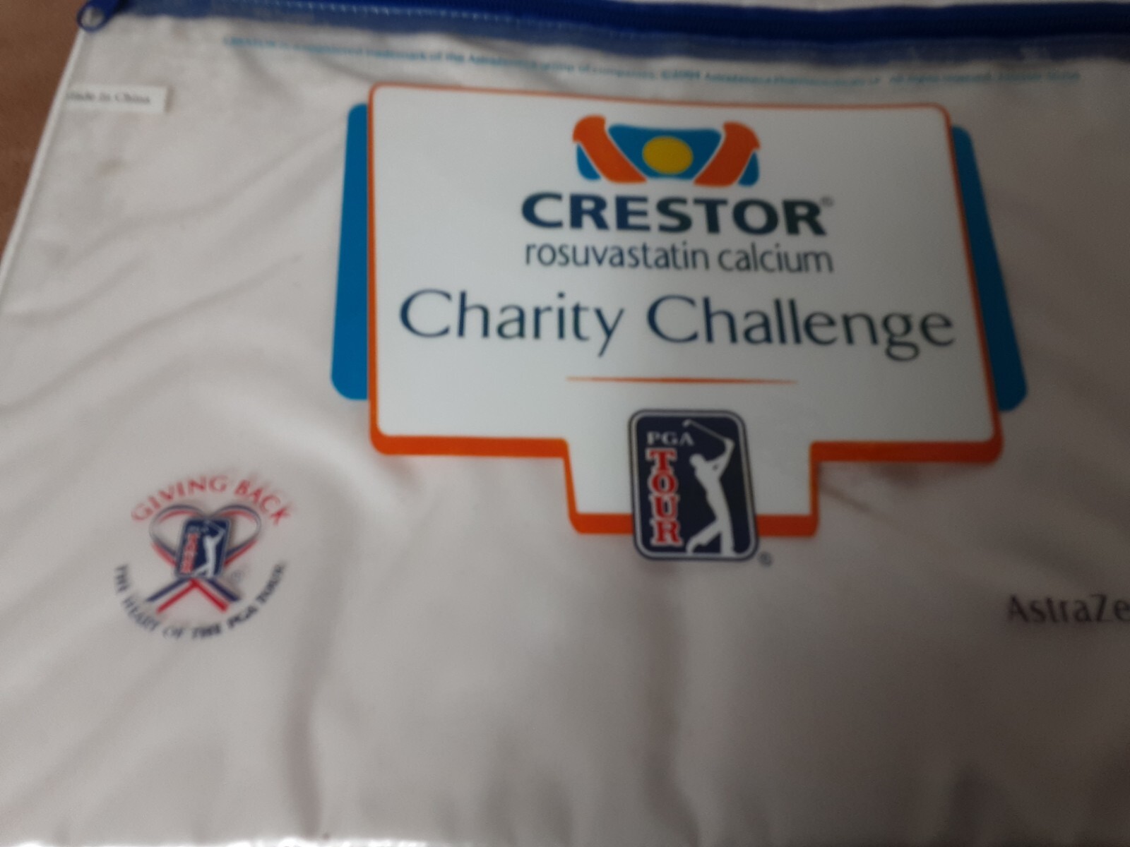 2004 Crestor Charity Challenge Golf Pharmaceutical Advertising Seat Cushion