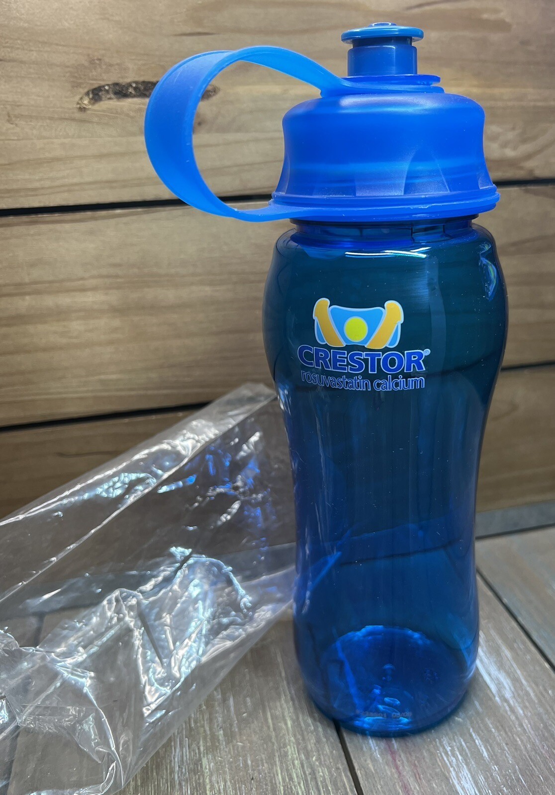 Drug Rep Crestor Pharmaceutical Water Drink Bottle Tumbler With Lid Plastic 9”