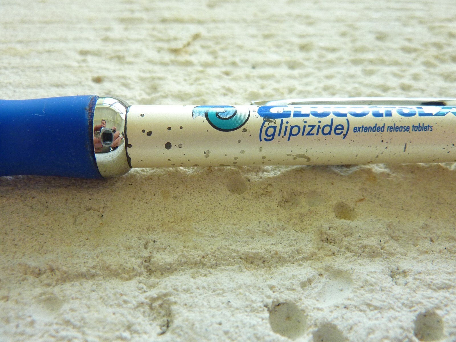 Drug Rep GLUCOTROL XL Pen Collectible Metal Black/Red/Pencil/Stylus RARE