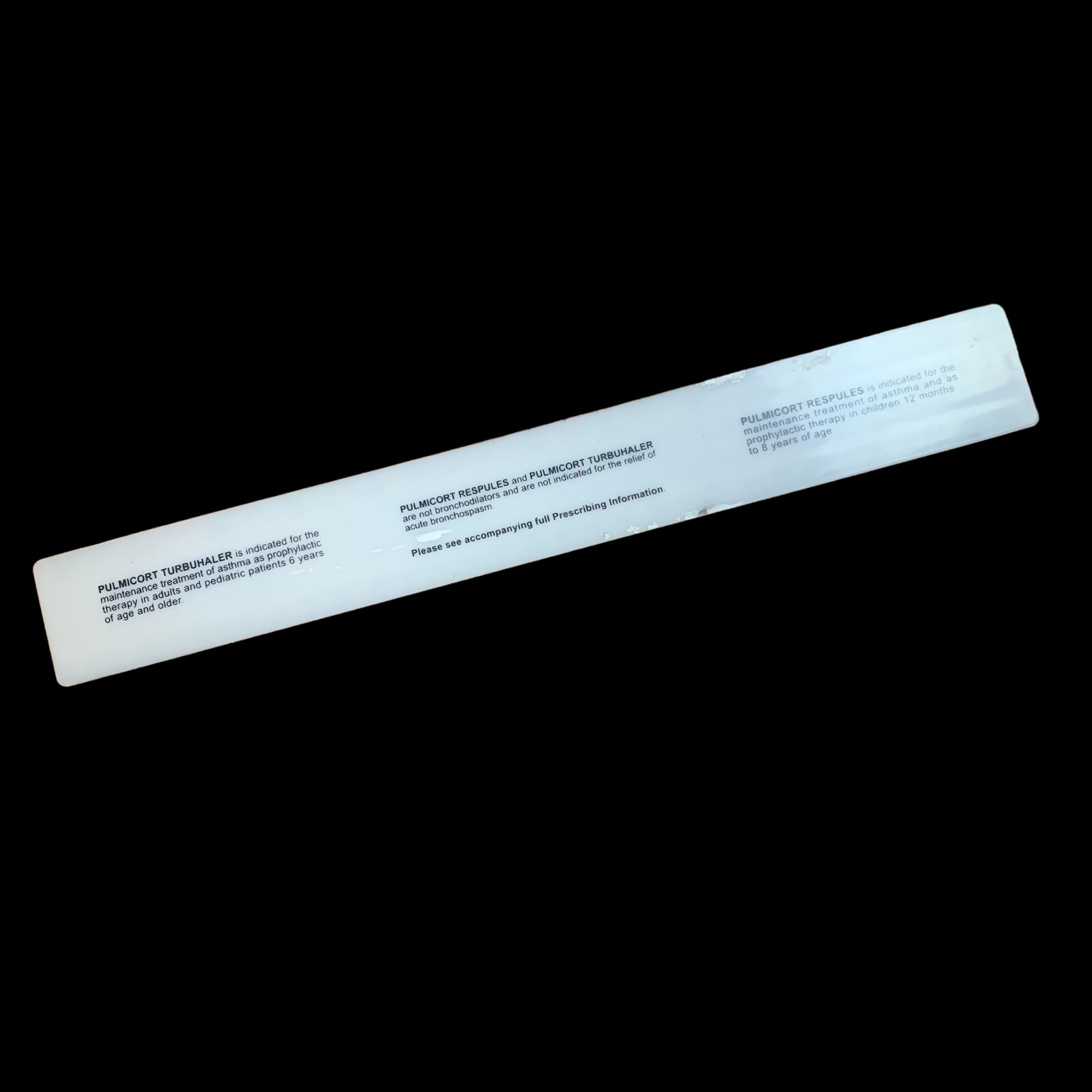 Pulmicort Drug Rep RULER Pharmaceutical Promo Advertising Gift Office Supply