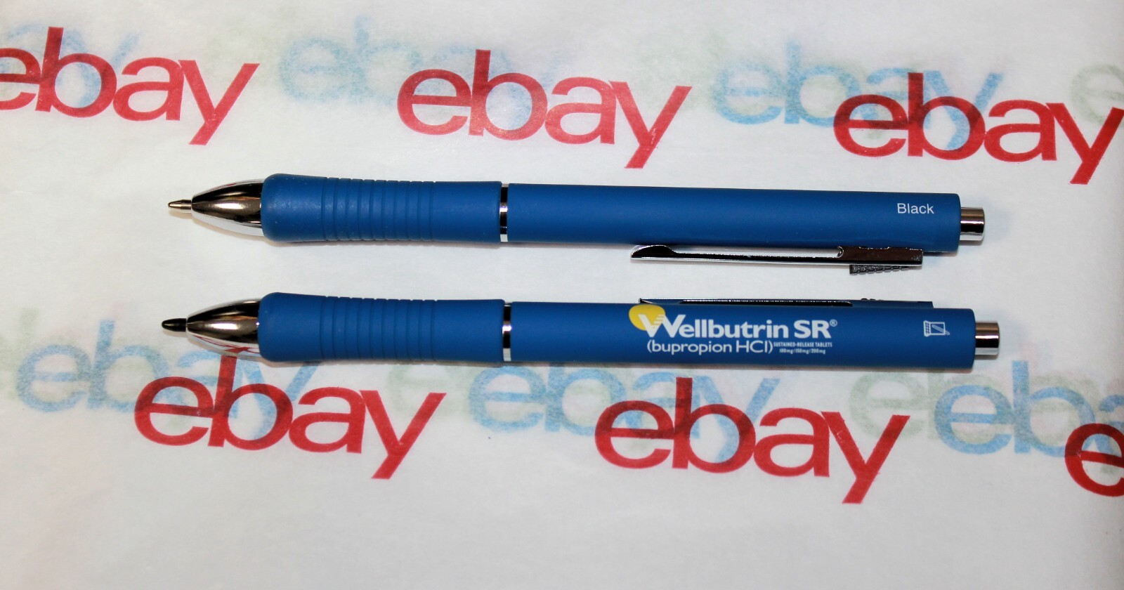 2 Collectable Drug Rep Pens! Pen Pencil Stylus Premium RARE Pharma Wellbutri
