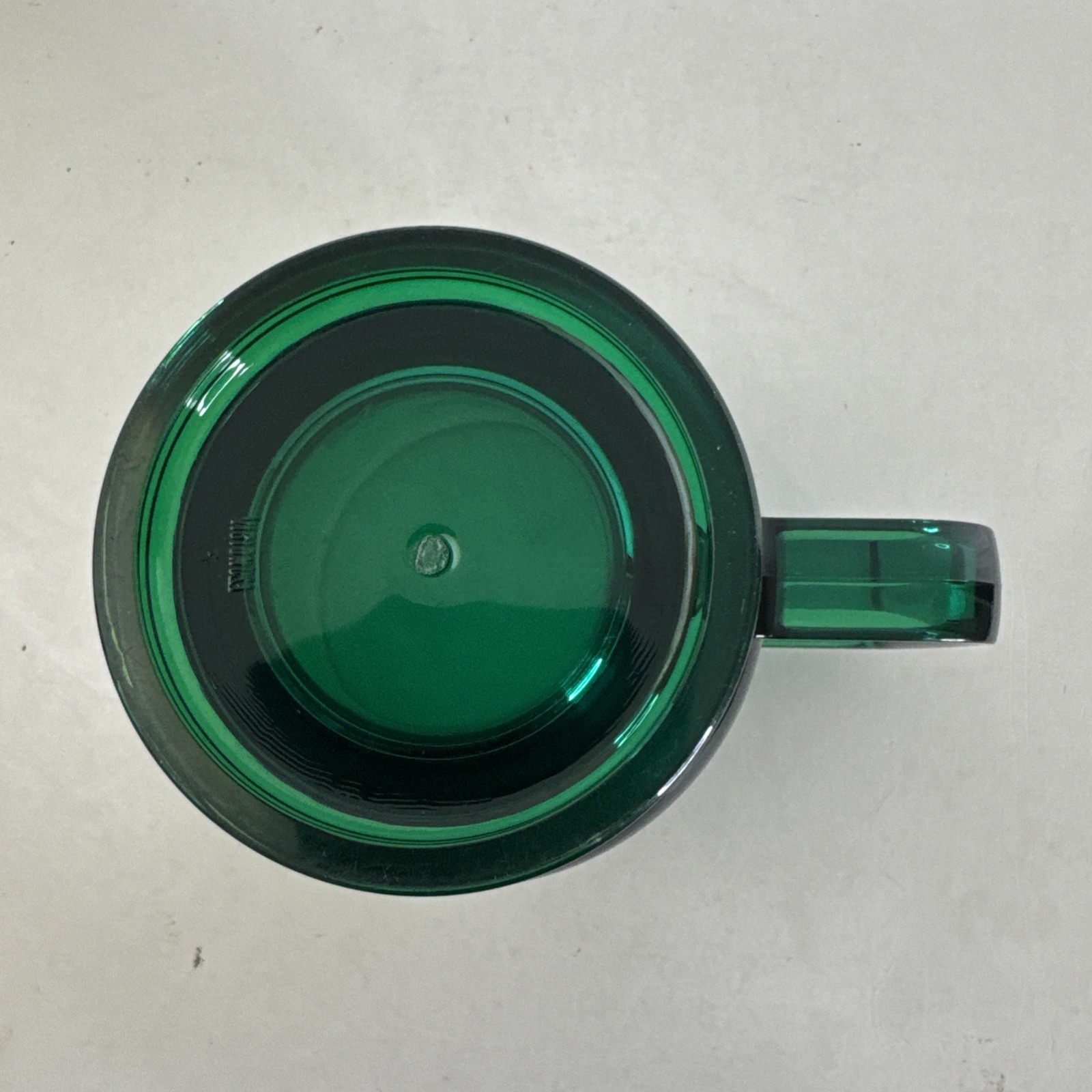 Risperdal Risperidone Drug Rep Hard Plastic Mug Green Coffee Cup VINTAGE EUC