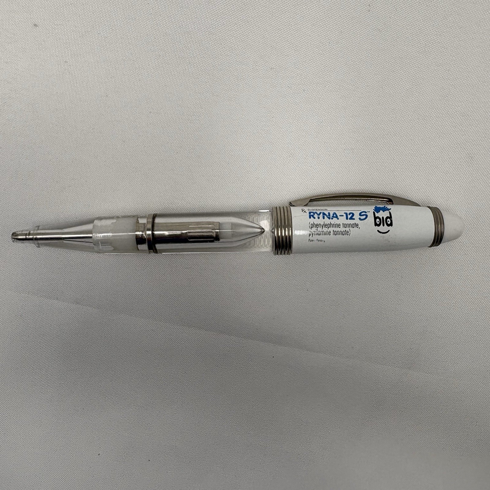 RYNA-12 S Light Up Advertising Pen Red LED Tested Working Drug Rep Promo