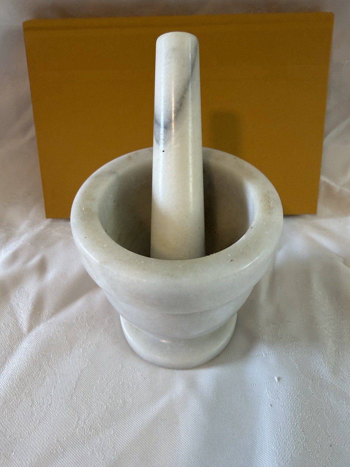Vintage Italian Marble Mortar and Pestle 4″ x 4″ 1960’s