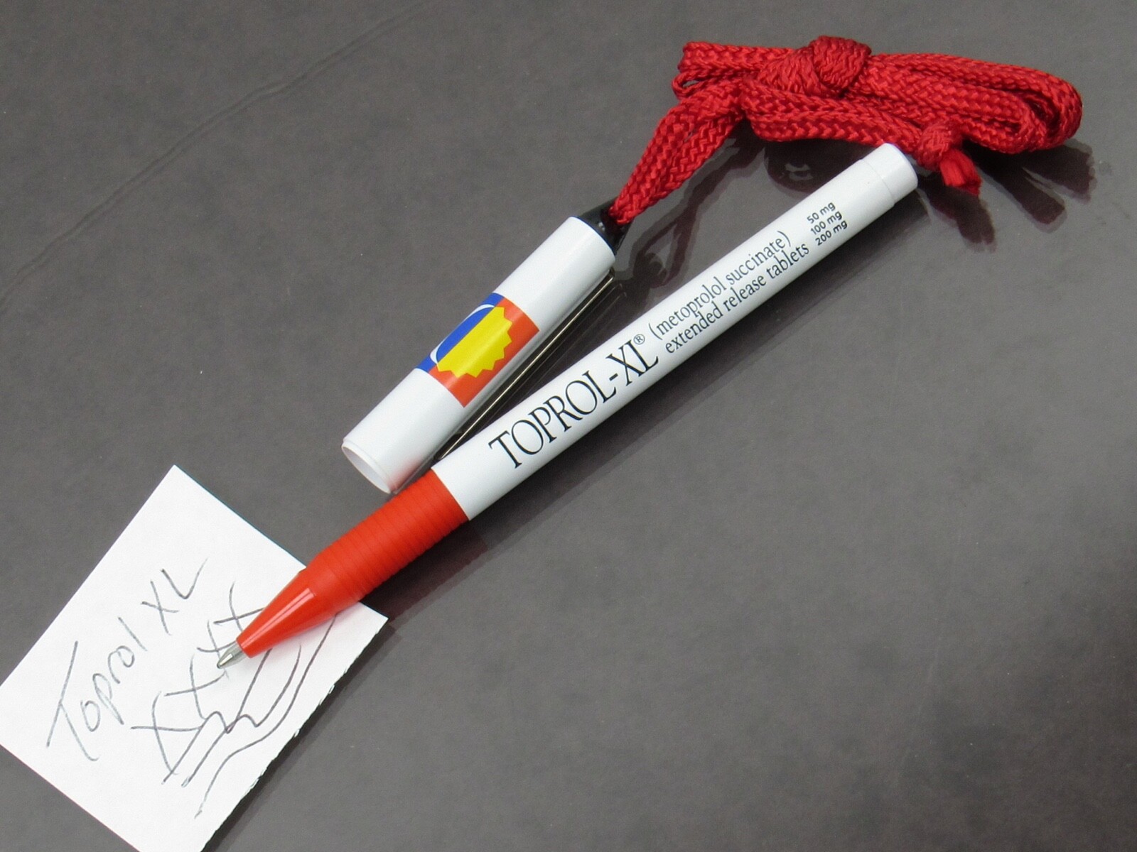 Toprol Lanyard Inoxcrom PEN Drug Rep Pharmaceutical Promo Advertising