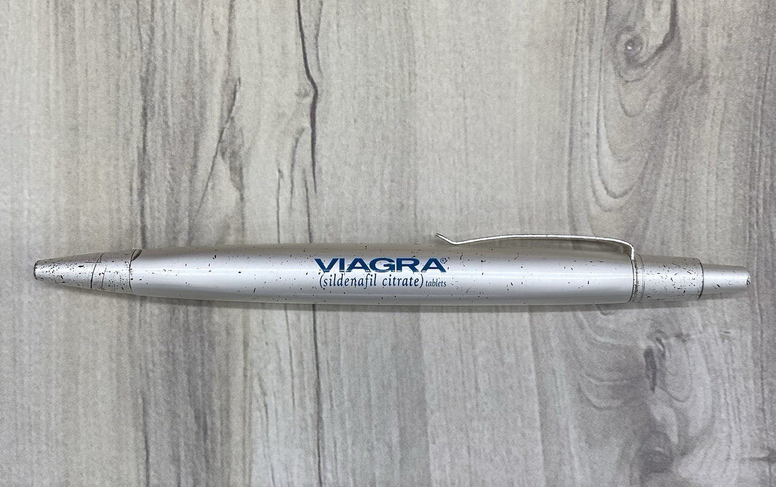 Silver Viagra Pen Pharma Rep Promo Collectable Vintage