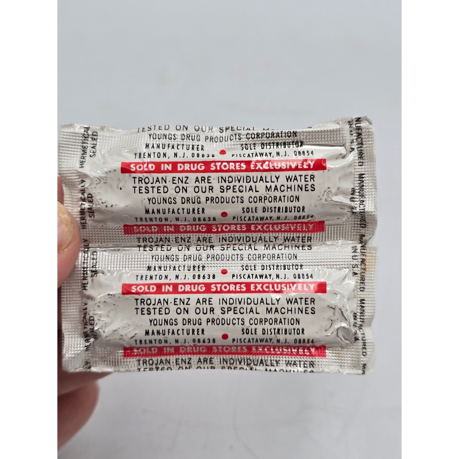 Trojan Enz Vintage Prophylactics Box No 100 Historical Collectible