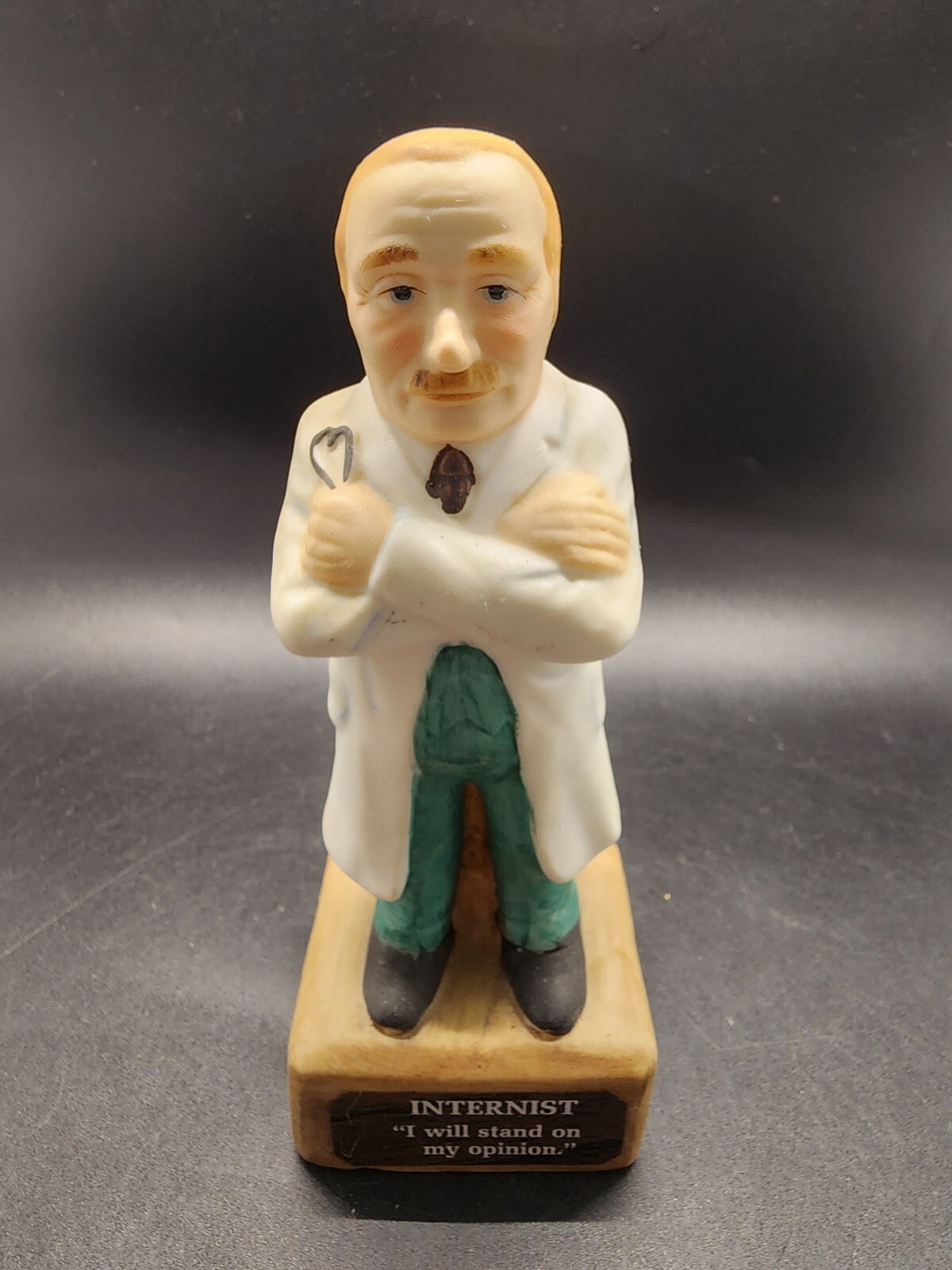 Doctor Figurine Internist Abbott Pharmaceutical Advertising 1970s