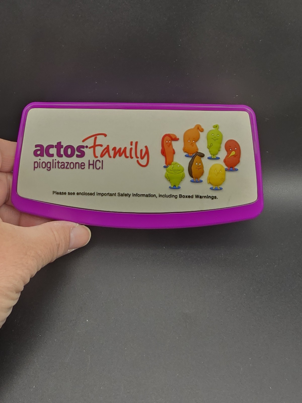 Actos Family Pharmaceutical Advertising Bag Holder Magnetic Back