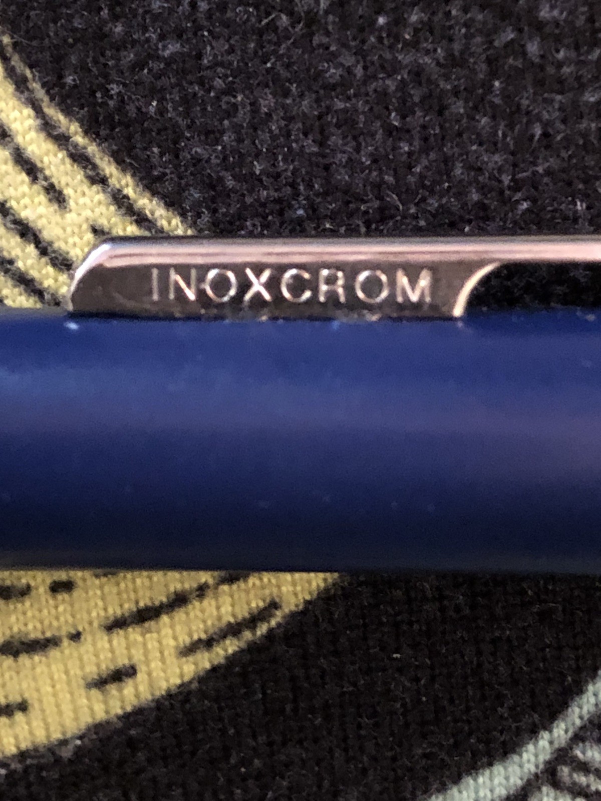Inoxcrom Blue & Gold FELDENE Piroxicam Drug Rep Pharmaceutical Metal PEN