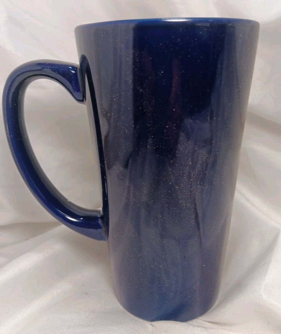 Tall Coffee Mug Logo Novo Nordisk, Danish Pharmaceutical Com.,Cobalt Blu M-Ware
