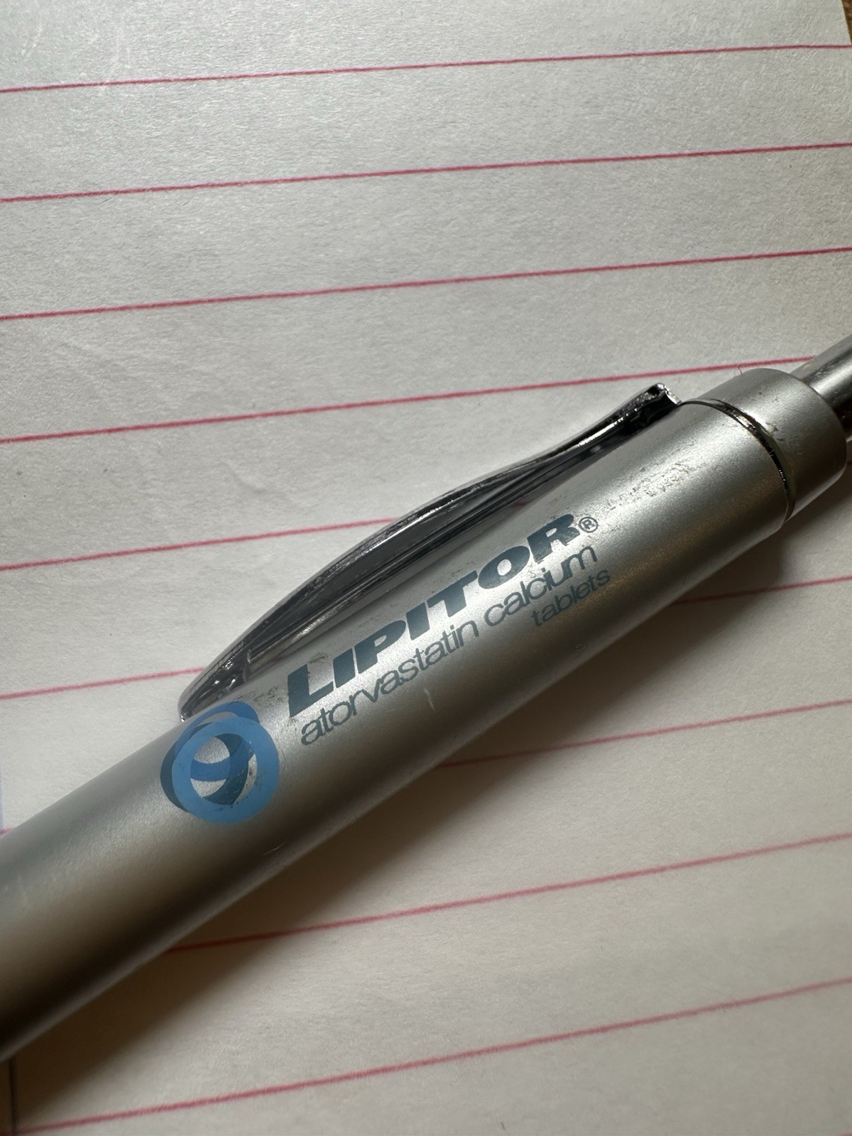 Lipitor Drug Rep Collector Promo Pen Black Ink