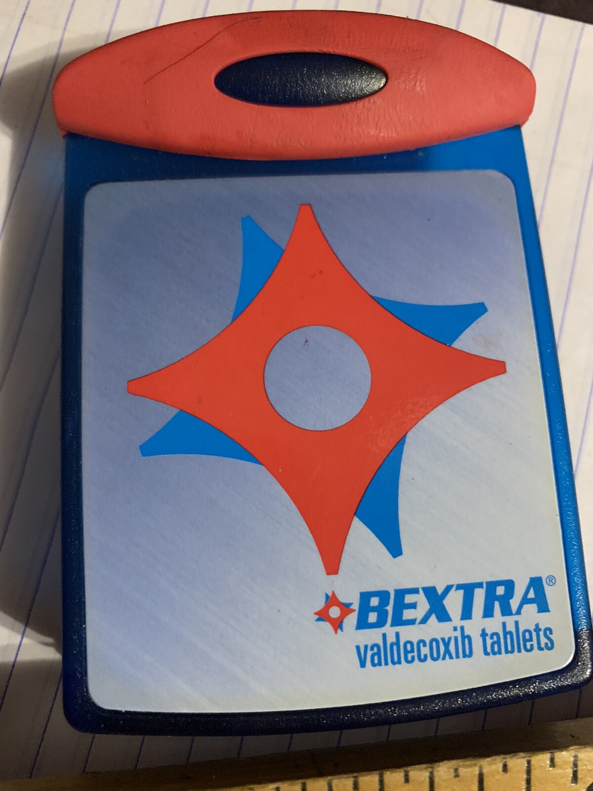 Bextra drug pharmaceutical rep magnet clipboard note holder advertisement AM
