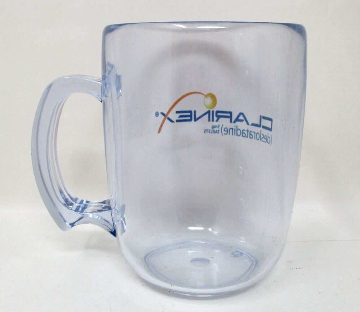 Clarinex Drug Rep Mug Pharmaceutical Advertising Promotional Cup Plastic