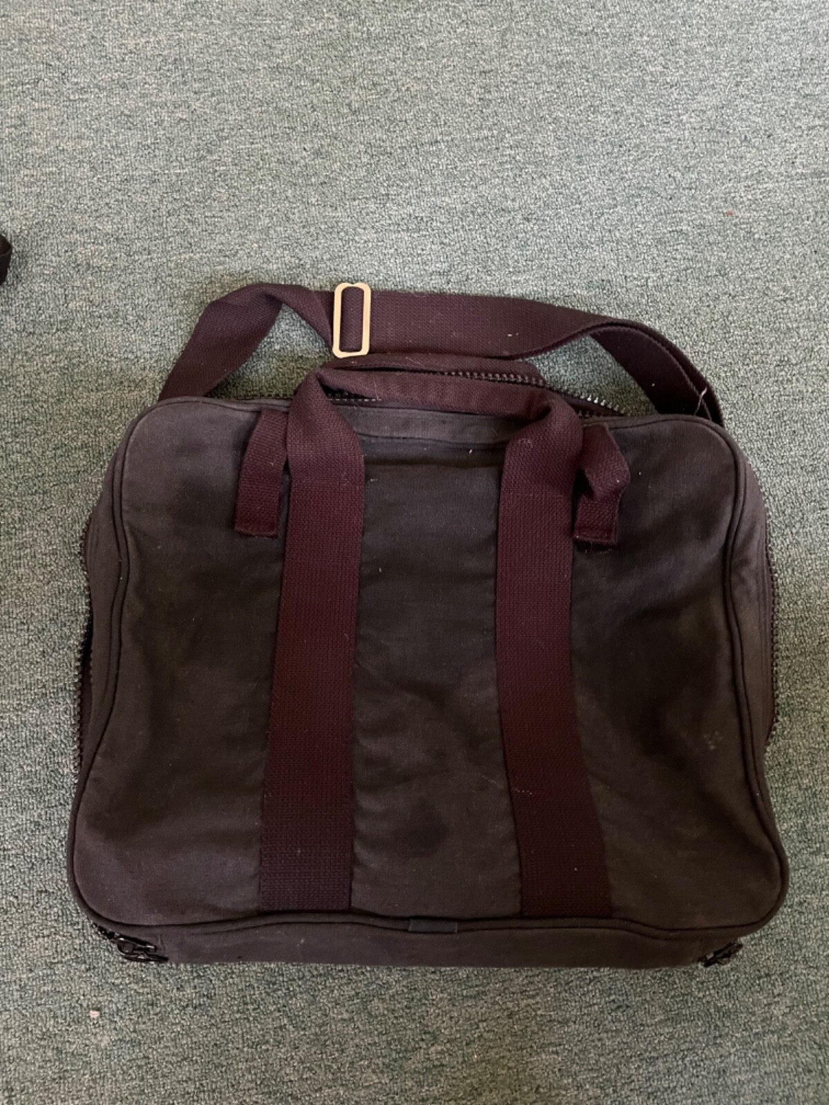 pharmaceutical drug rep tote & laptop carry bag & leather id tags
