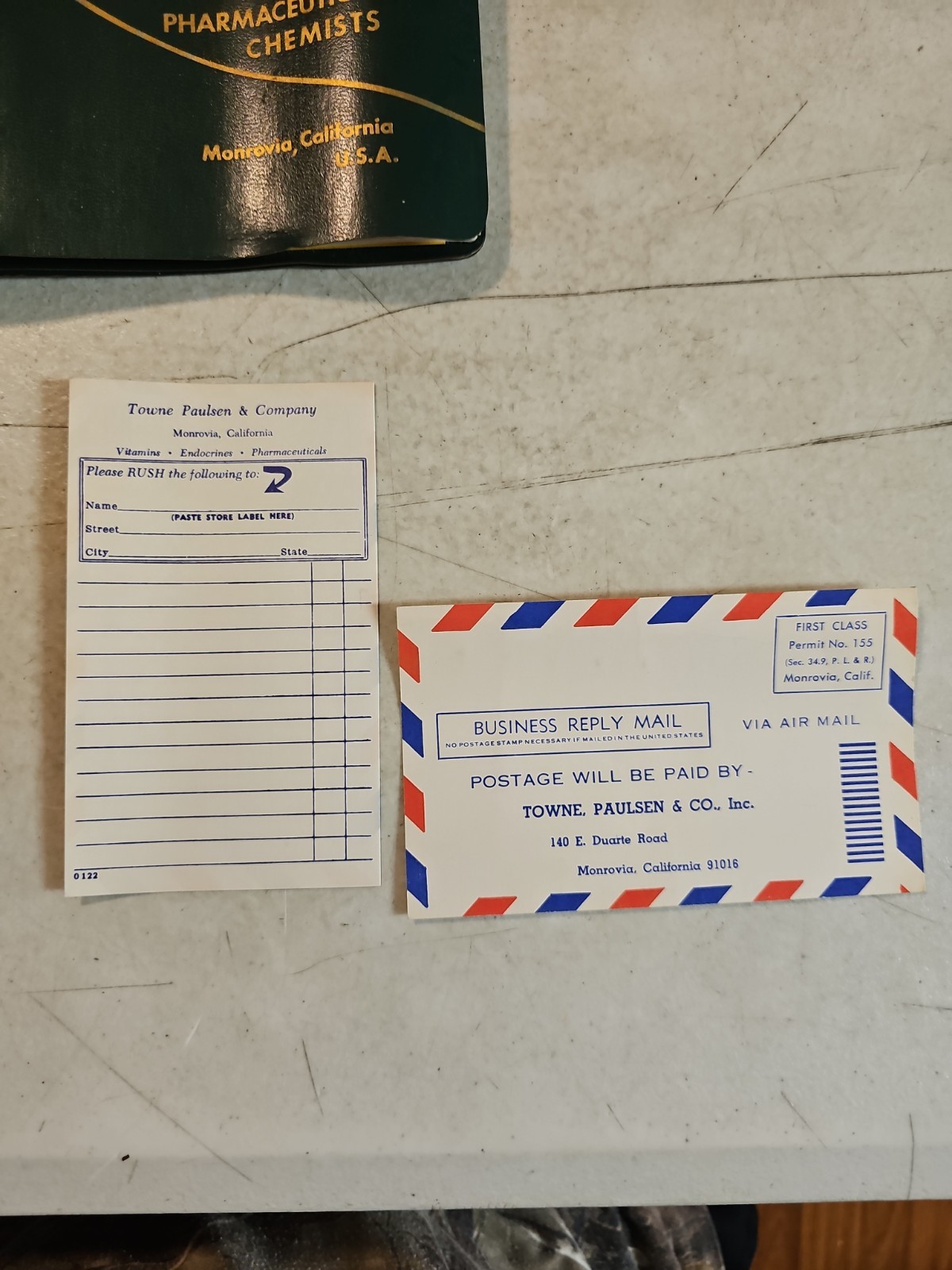 Vintage 1974 Towne Paulsen & Co Pharmaceutical Catalog And Price Lists