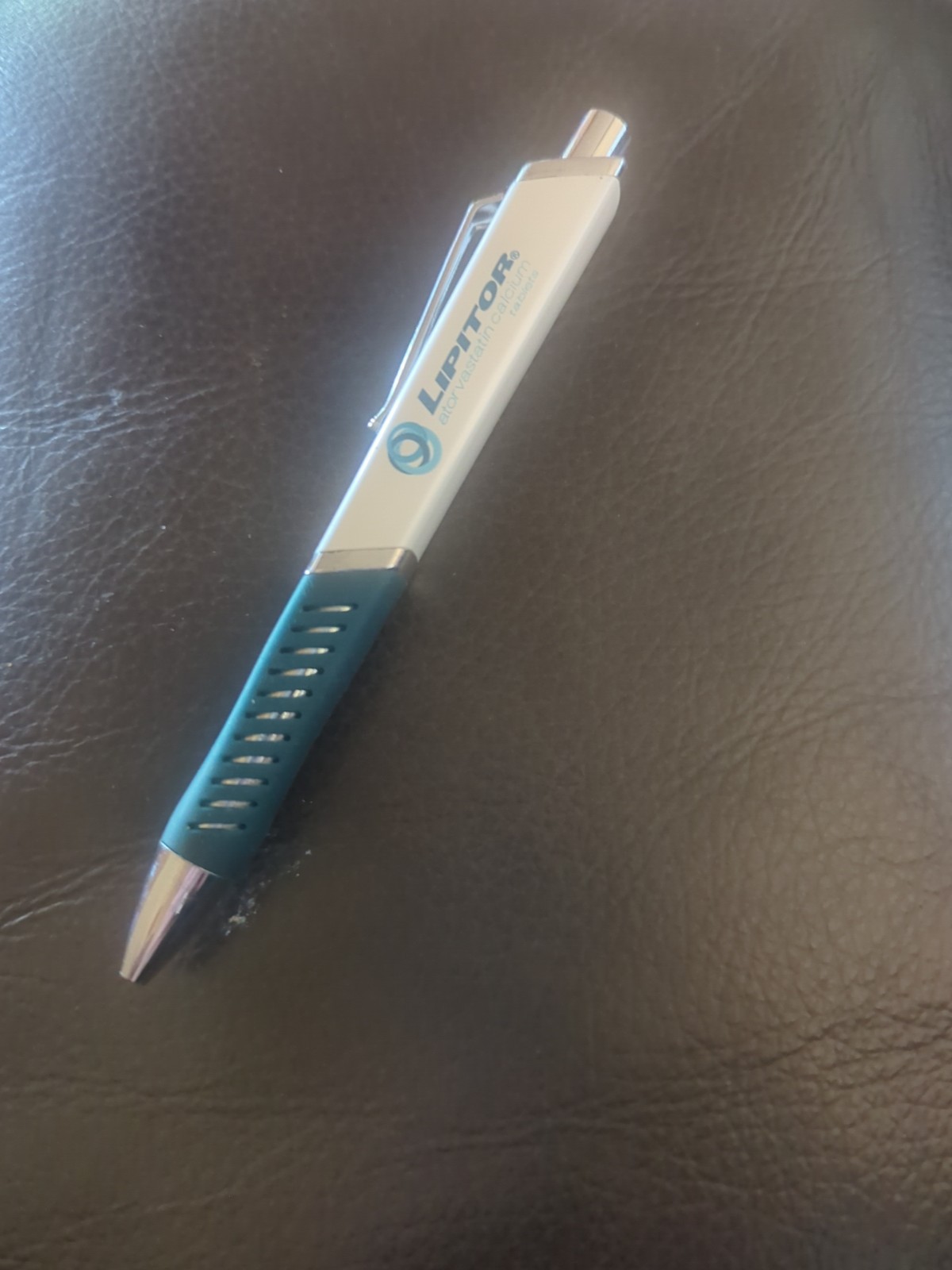 Lipitor Caluet Pharmaceutical Drug Rep Ballpoint Pen Blue White A