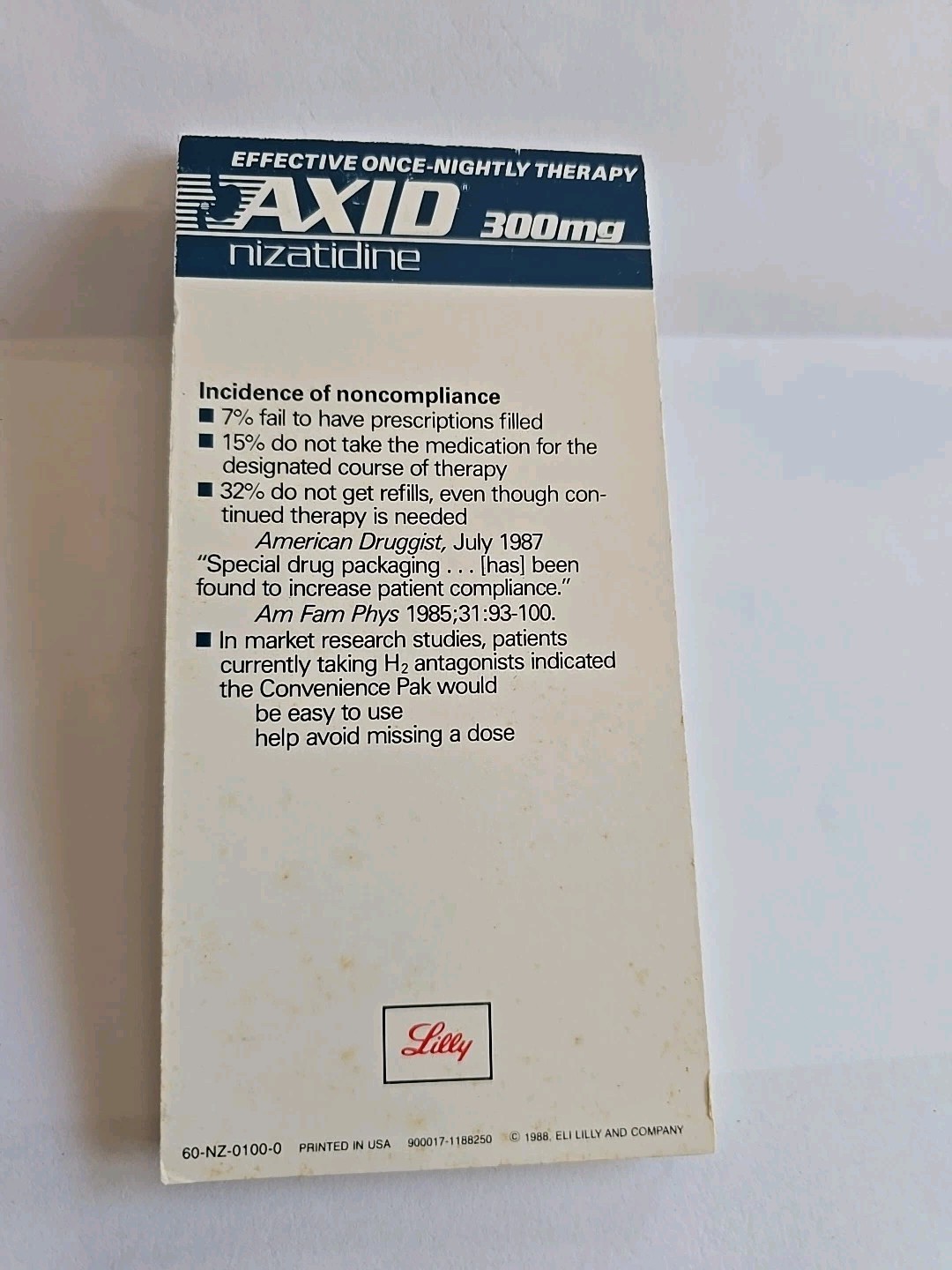 AXID Paper Clip Holder + Note Pad Pharmaceutical Drug Rep Promo Vintage Medical