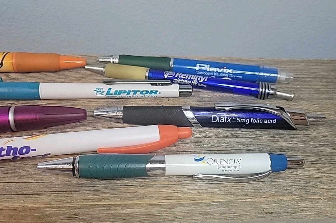 12 Drug Rep Pharmaceutical Pens Foltx Orencia Maxidone Reminyl Pulmicort Demodex