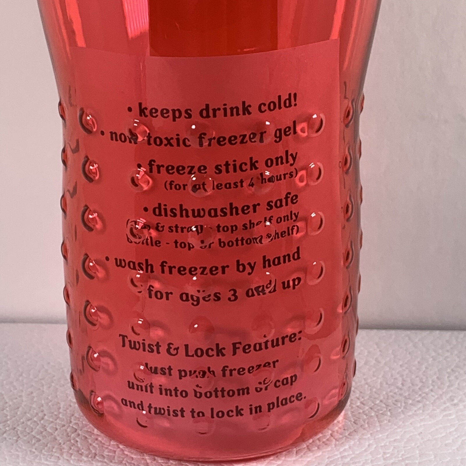Lilly Pharmaceutical Drug Rep Drinking Bottle Freeze Advertising Collectible ￼￼￼