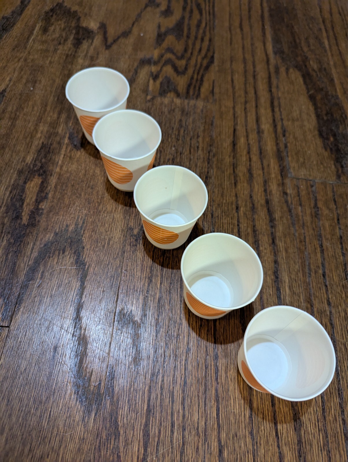 Vtg Prozac logo 5 PAPER CUPS Pharmaceutical Drug Rep Promo Advertising