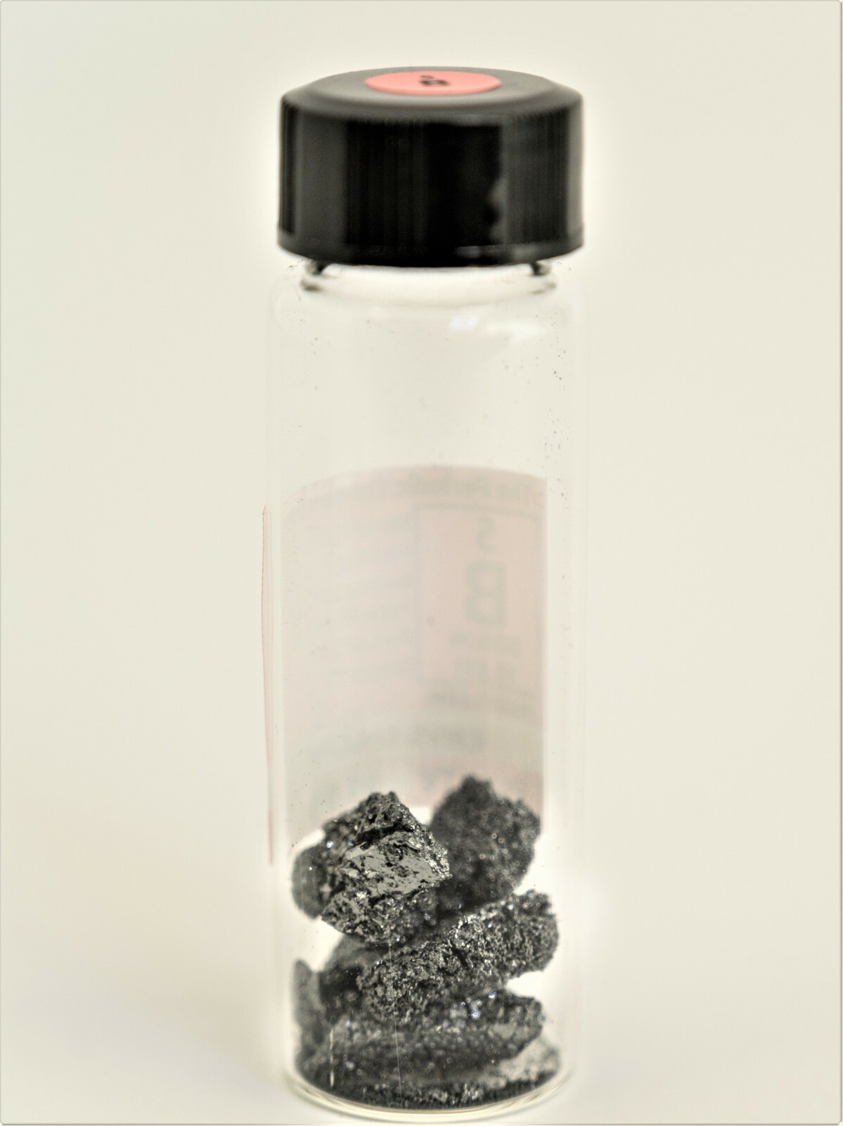 Boron Crystal 99.9% 3 Grams in a New “Stand Tall Glass Vial