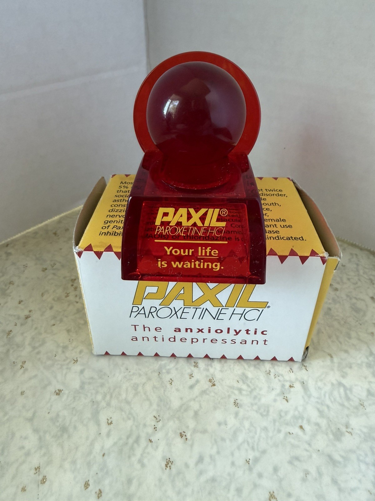 2001 Paxil Business Card Holder with Box